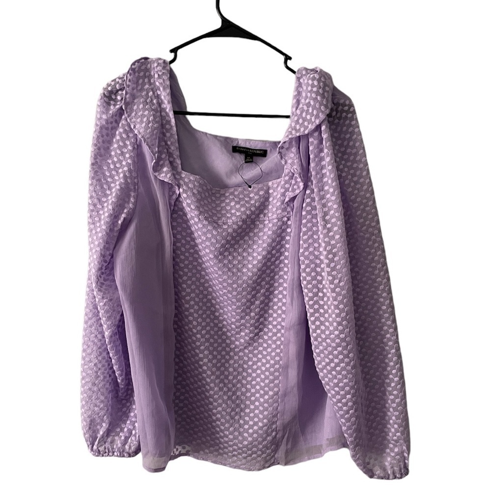 NWOT Banana Republic Liliac blouse10